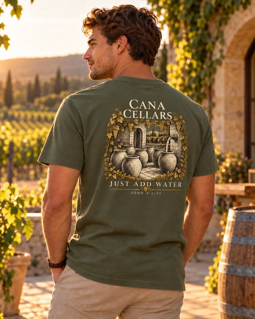 Cana Cellars back — AI-generated styling mockup
