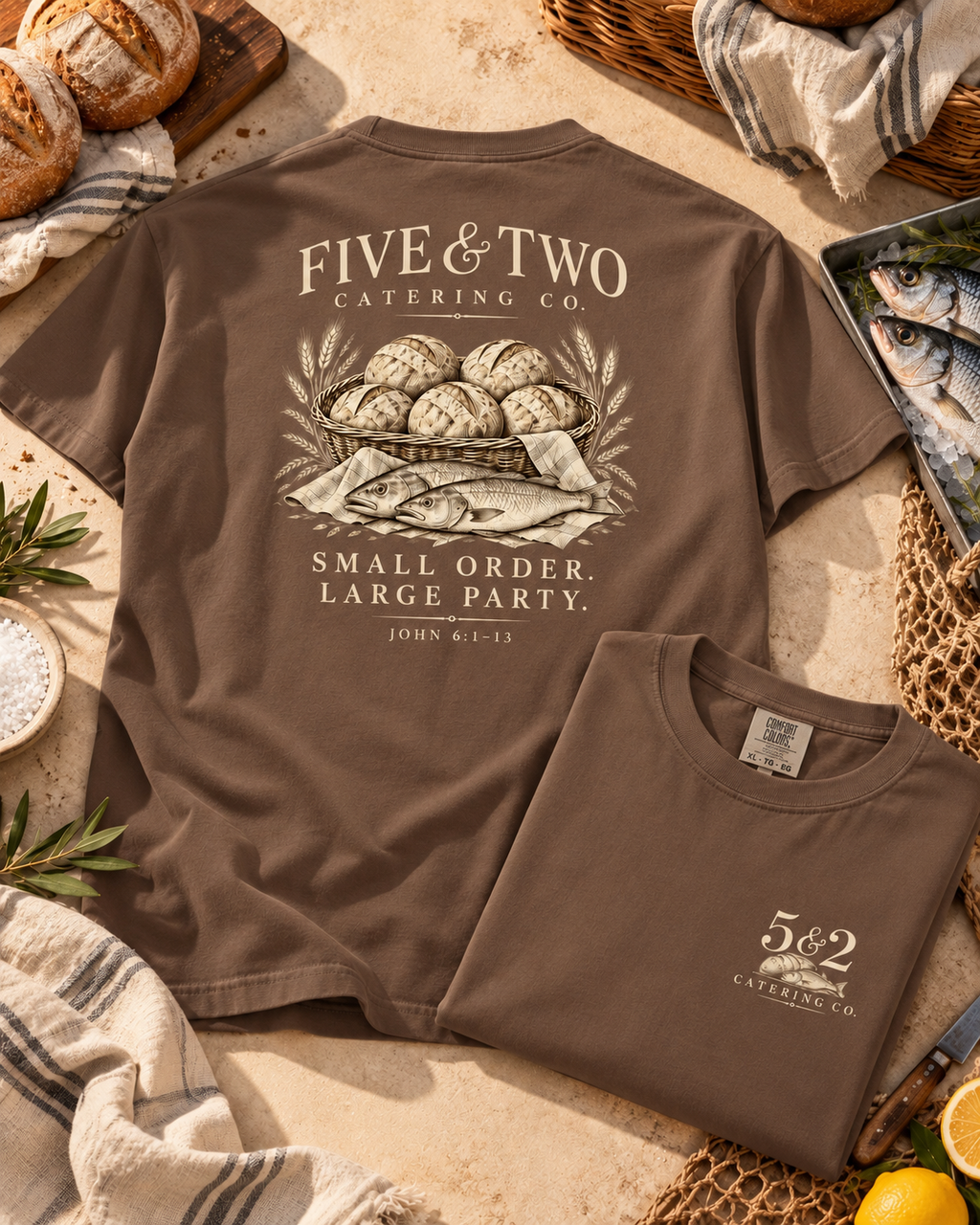 five two flatlay — AI-generated styling mockup